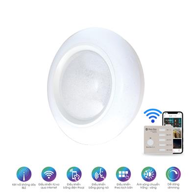 Đèn LED ốp trần đổi màu Bluetooth LN20.BLE 500/40W Rạng Đông SmartHome