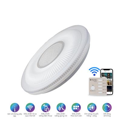 Đèn LED ốp trần đổi màu Bluetooth LN21.BLE 500/40W Rạng Đông SmartHome