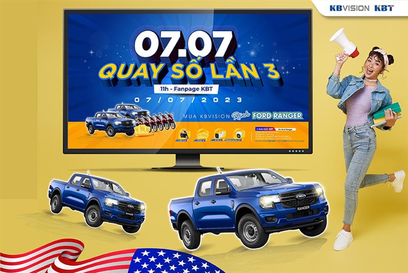 MUA KBVISION, RINH FORD RANGER – QUAY SỐ LẦN 3